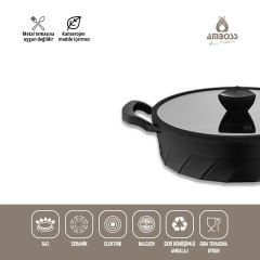 Amboss Vento Döküm Basık Tencere - 26 cm