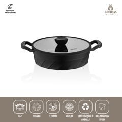 Amboss Vento Döküm Basık Tencere - 26 cm