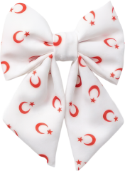 Bayrak Baskılı Kumaş Çocuk Otomatik Toka