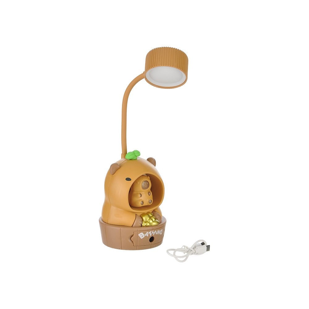 Mini Capybara Led Masa Lambası - Usb Şarjlı