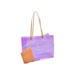 Şeffaf Renkli Plaj&Portföy Çanta  (40x30x15)