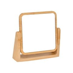 Kare Bambu Makyaj Aynası