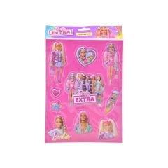 3D Kabartmalı Sticker Seti - Barbie