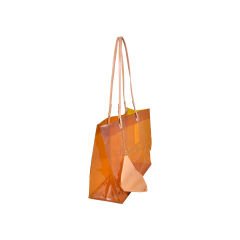 Şeffaf Renkli Plaj&Portföy Çanta  (40x30x15) Kahverengi
