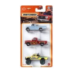 3'lü Matchbox Metal Arabalar