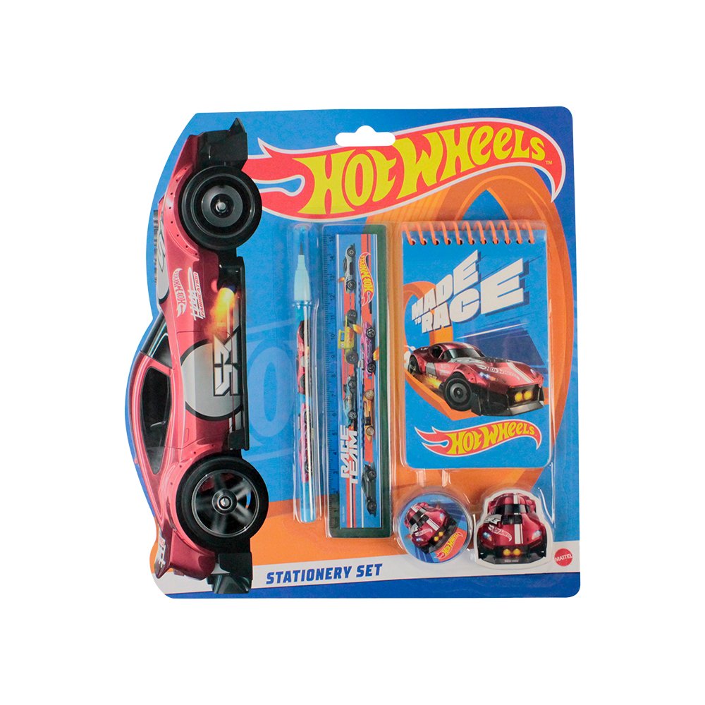 4 Parça Kırtasiye Seti - Hot Wheels