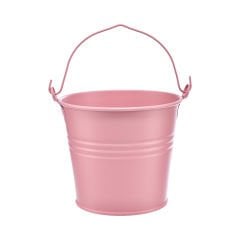 Metal Kulplu Saksı - 1,6 Litre Pembe