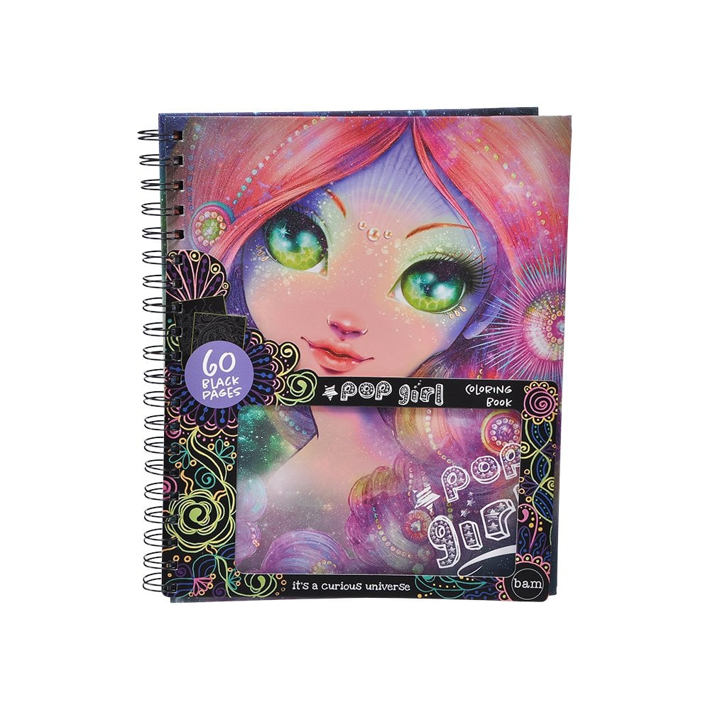 Pop Girl Siyah Boyama Kitabı - 21x26