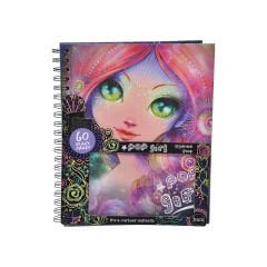 Pop Girl Siyah Boyama Kitabı - 21x26