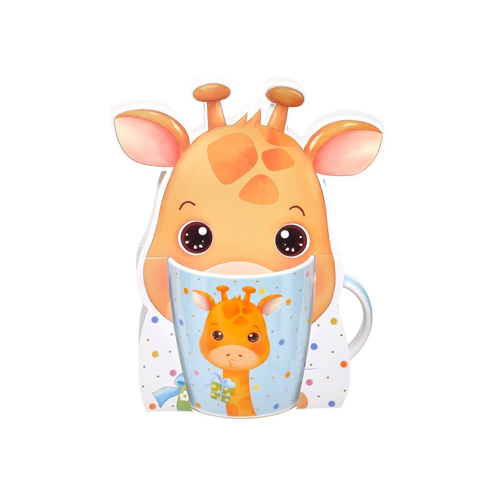 Hayvan Figürlü Porselen Kupa - 360 ml