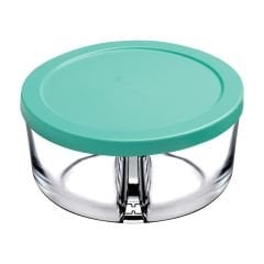 2 Bölmeli Cam Saklama Kabı - 785 cc