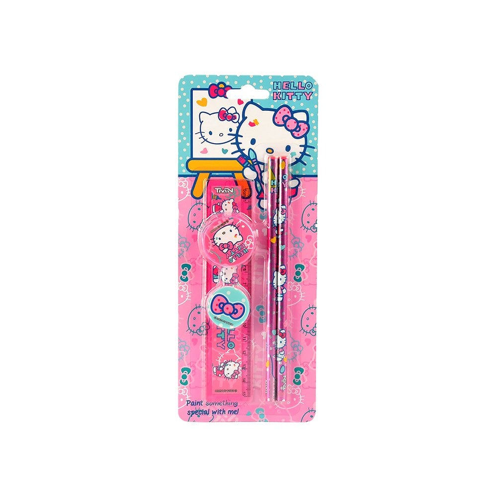 5 Parça Kırtasiye Seti - Hello Kitty