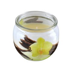 Cam Kaseli Mum Aromalı/Desenli No 2