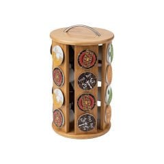 Döner Bambu Kahve Kapsülü Standı - 26x16,5