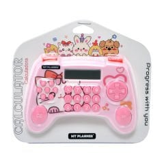 Gamepad Hesap Makinesi Pembe