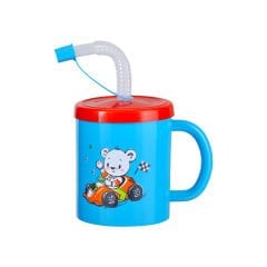 Pipetli Çocuk Kupası - Plastik - 210 cc