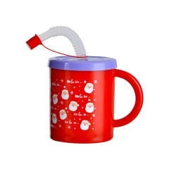 Pipetli Çocuk Kupası - Plastik - 210 cc