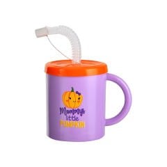 Pipetli Çocuk Kupası - Plastik - 210 cc