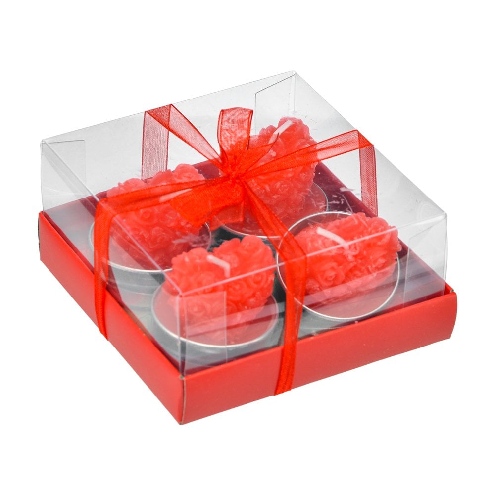 4'lü Kalpli T-light Mum