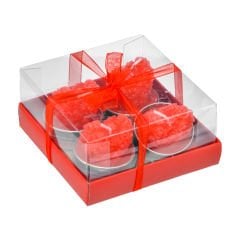 4'lü Kalpli T-light Mum