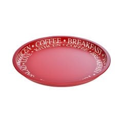 Metal Yuvarlak Tepsi - 35 cm