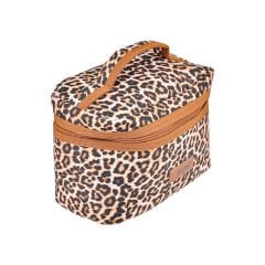 Kadife Seyahat Makyaj Çantası - 20x16x13 Cm