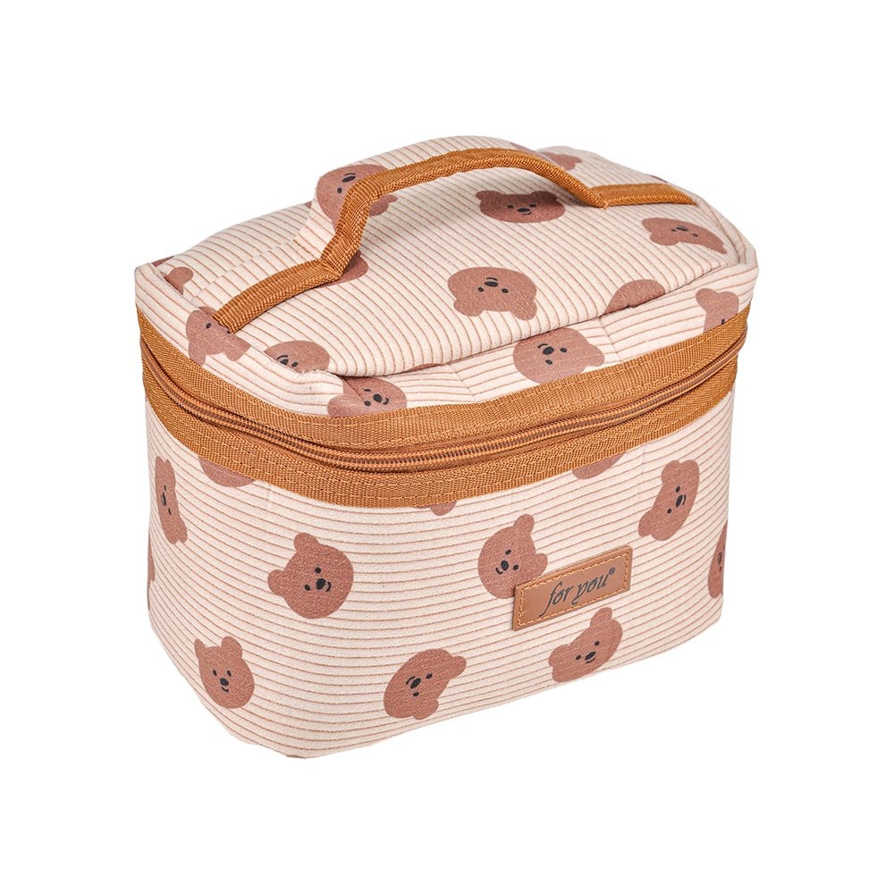 Kadife Seyahat Makyaj Çantası - 20x16x13 Cm