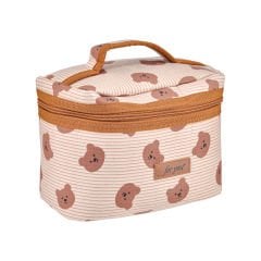 Kadife Seyahat Makyaj Çantası - 20x16x13 Cm