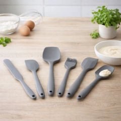 6 Parça Spatula - Fırça - Kaşık Set