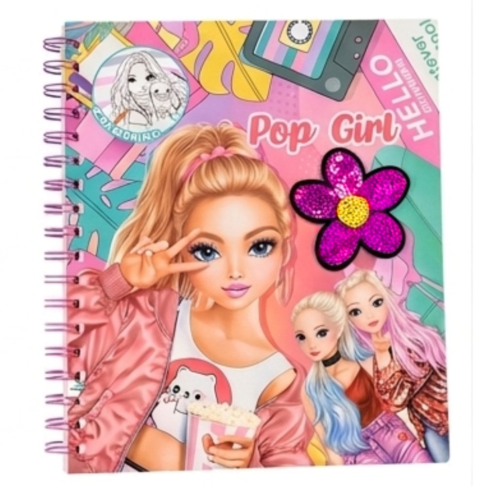 Pop Girl Boyama Defteri - 32 Sayfa Model 1