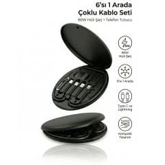 RC190S 6’sı 1 Arada 60W Hızlı Şarj Kablo Seti