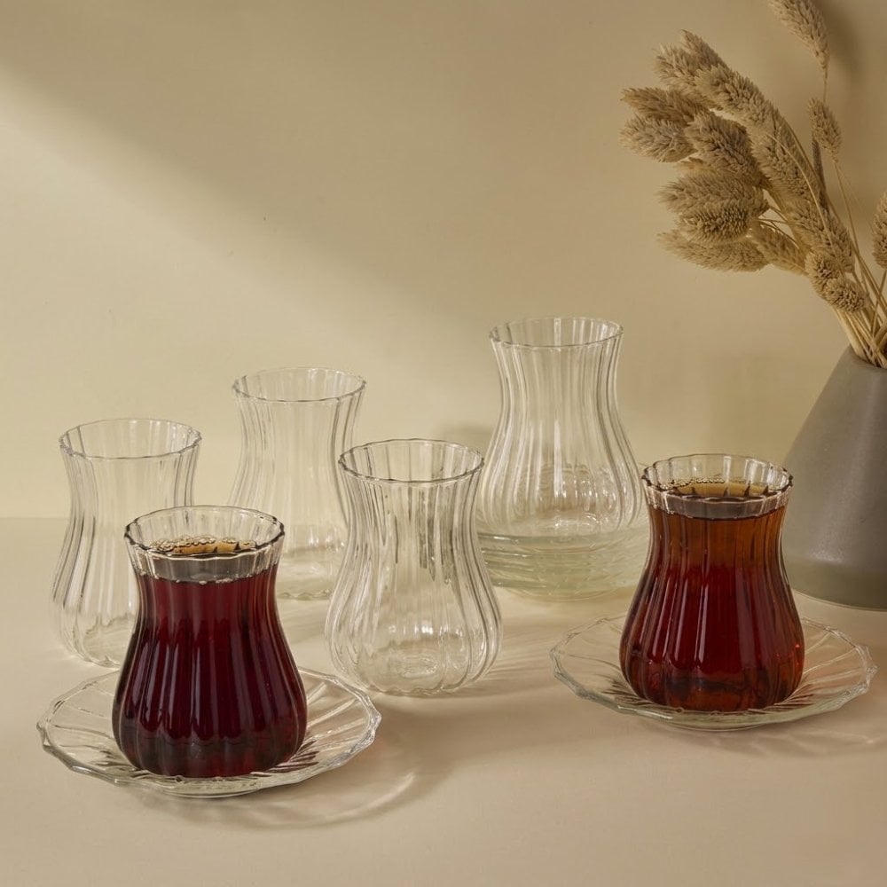 12 Parça Borosilikat Çay Bardağı - 170 ml - Harmancık