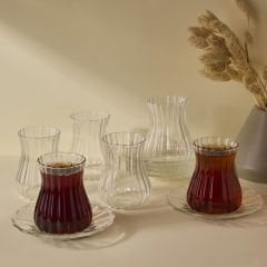12 Parça Borosilikat Çay Bardağı - 170 ml - Harmancık