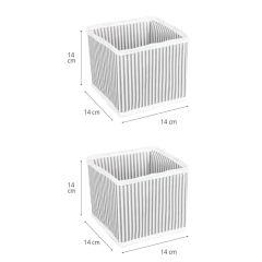 Çekmece İçi Organizer 4'lü Set Çizgili
