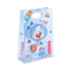 Hayvan Figürlü Pvc Çanta - 24x35 Mavi