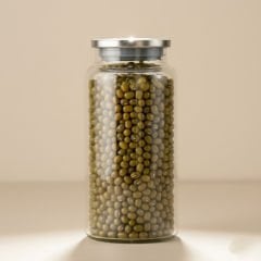 Metal Kapaklı Cam Kavanoz - 1400 ml - Bormio