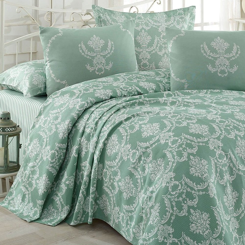 Çift Kişilik Desenli Pike - 200x230 cm