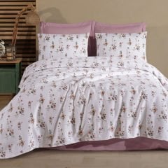 Çift Kişilik Desenli Pike - 200x230 cm