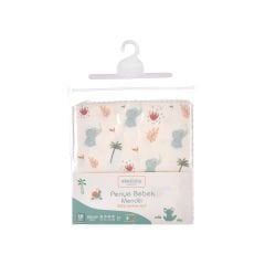 Desenli Penye Bebek Ağız Mendili - 20X20 cm