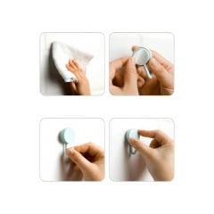 Yapıştırmalı Duvar Askısı Plastik 10'lu