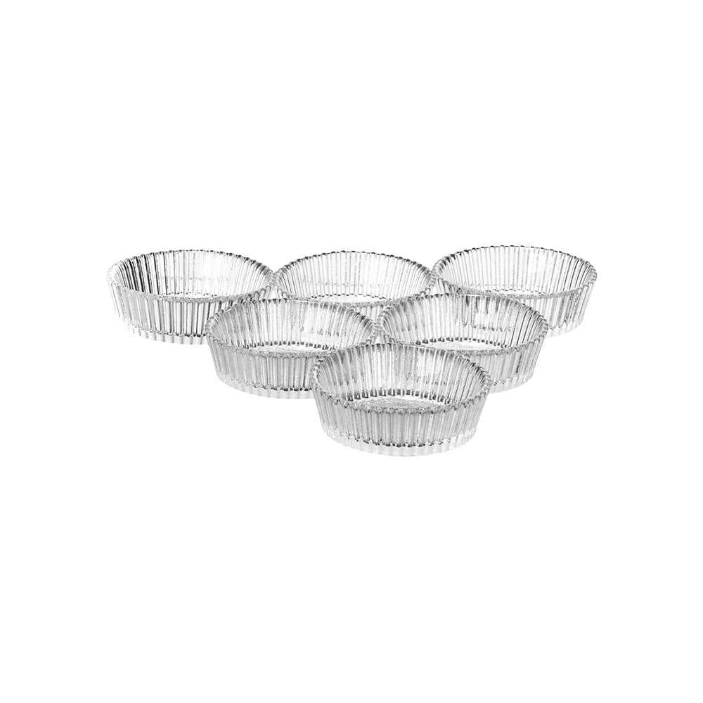 6'lı Kahvaltılık Çerezlik Cam Kase - 10 cm