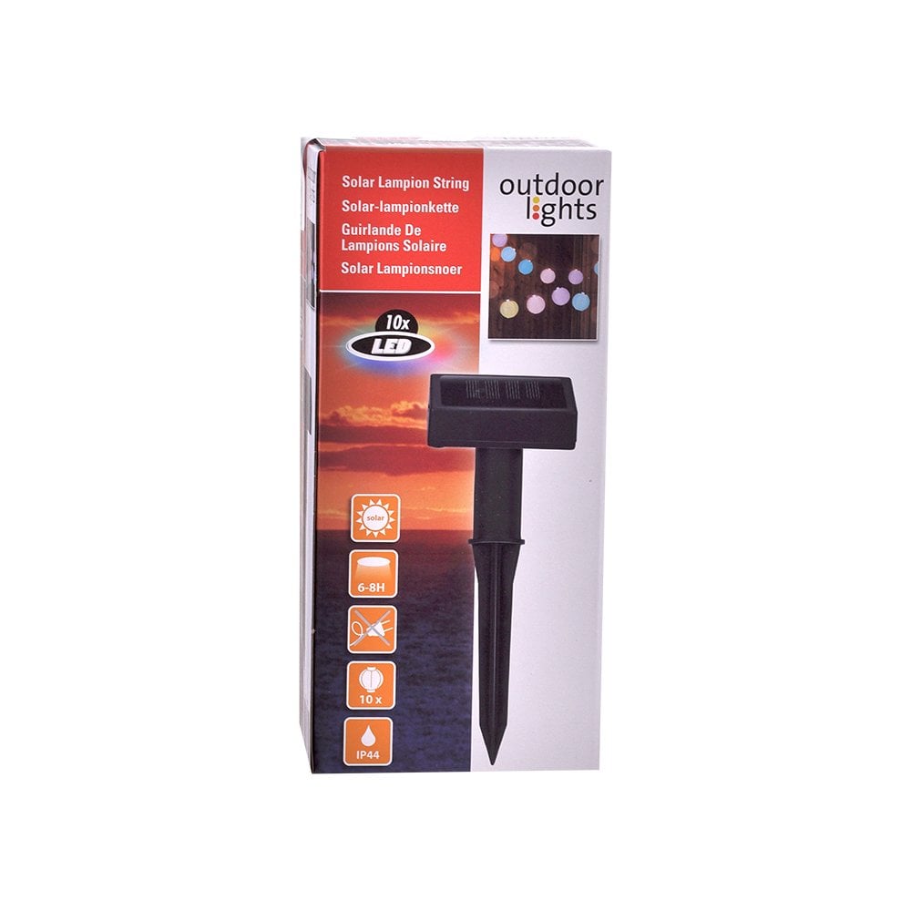 Solar 10'lu Led Top Renkli (240 cm)
