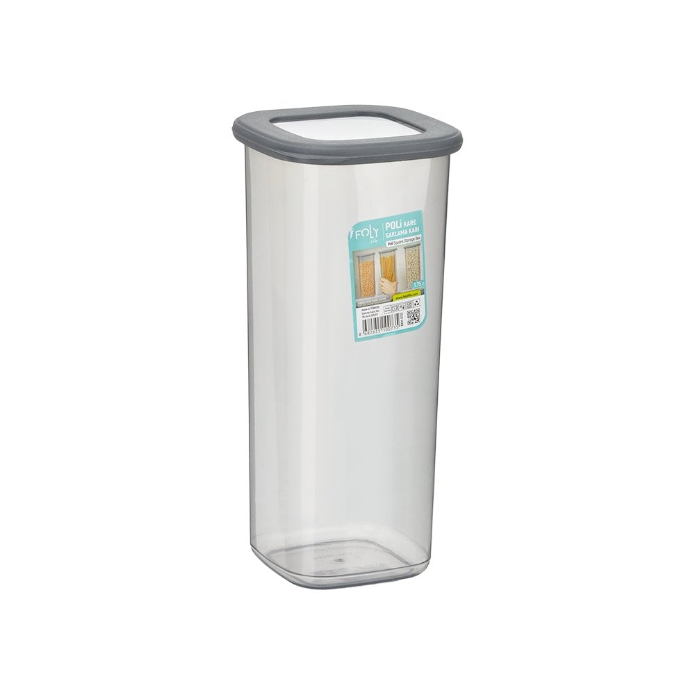 Kare Plastik Saklama Kabı - 1.75 L