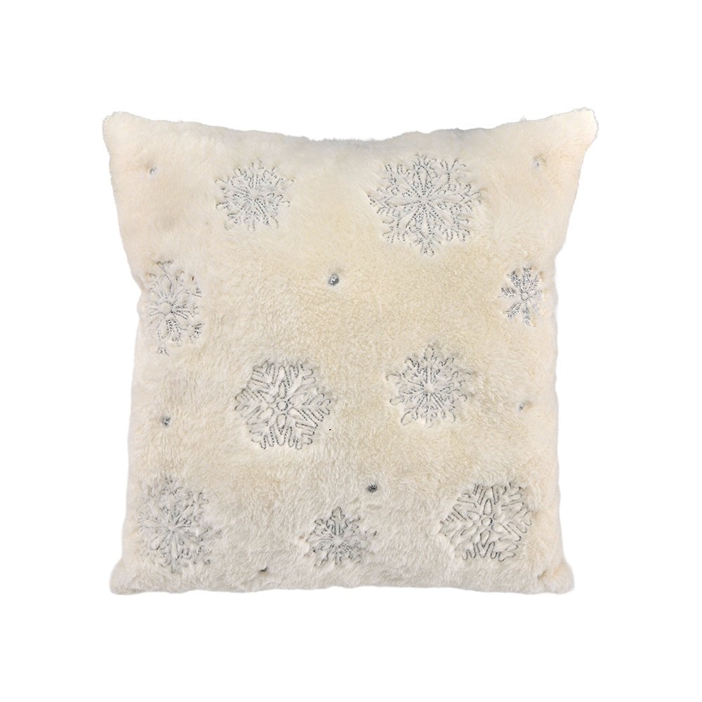 Kar Tanesi Desenli Kırlent - 45X45