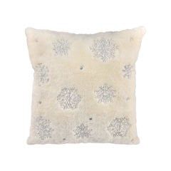 Kar Tanesi Desenli Kırlent - 45X45