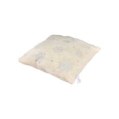 Kar Tanesi Desenli Kırlent - 45X45