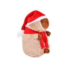 Yılbaşı Şapkalı Pelüş Capybara - 28 cm