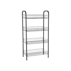 4 Katlı Metal Sebzelik (41x23x80 cm)