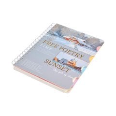 4 bölmeli Yaldızlı A4 Not Defteri - 120 Yaprak