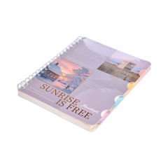 4 bölmeli Yaldızlı A4 Not Defteri - 120 Yaprak Desen 1